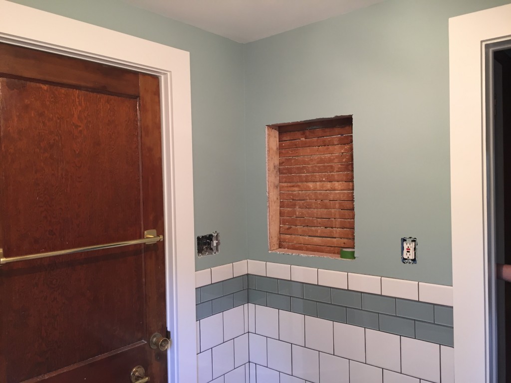 Upstairs bathroom progress