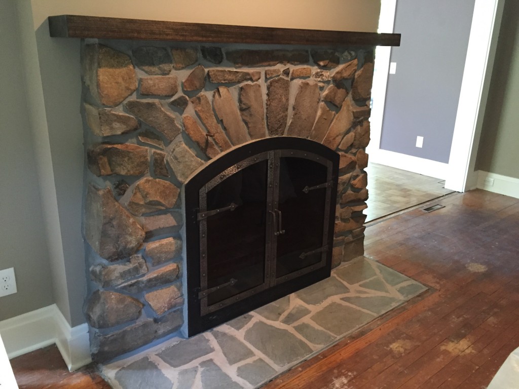Fireplace progress