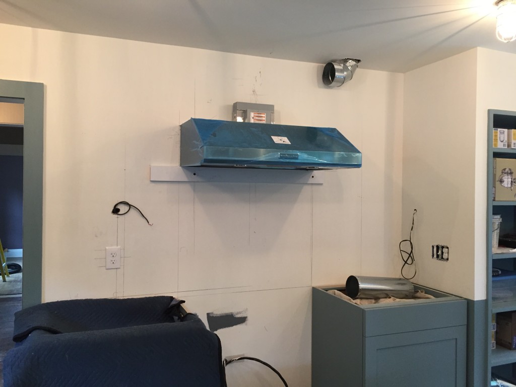 Temporary range hood