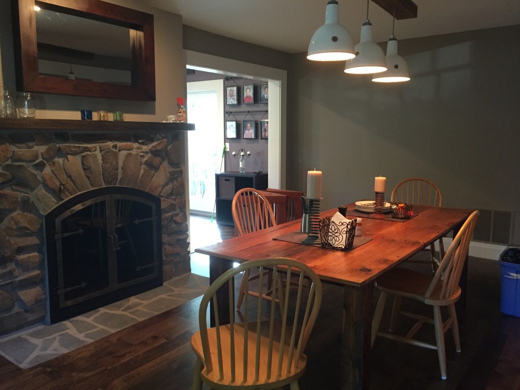 Dining room progress