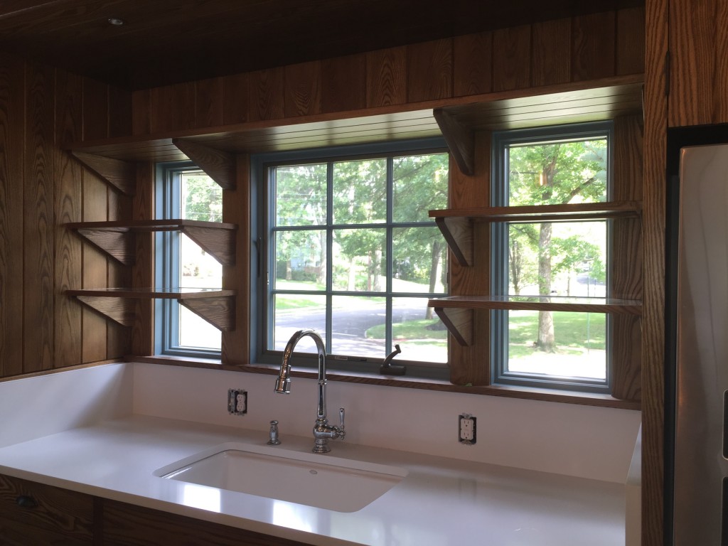 Glass shelves installation