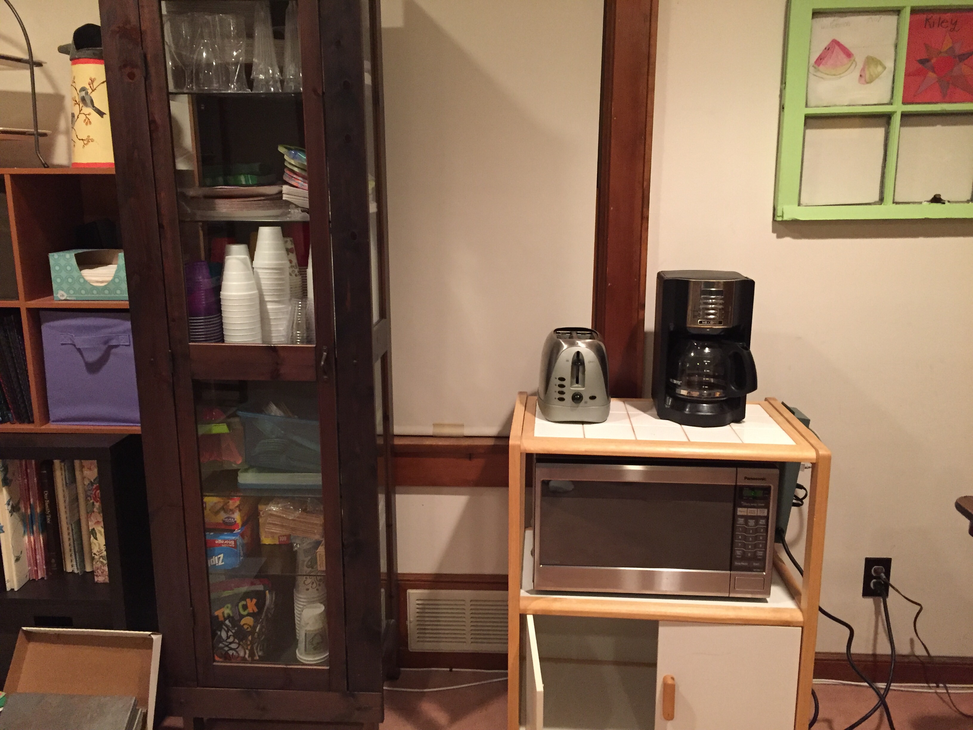 Temporary kitchen setup